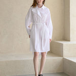 Loose fit shirt midi dress - fasfas