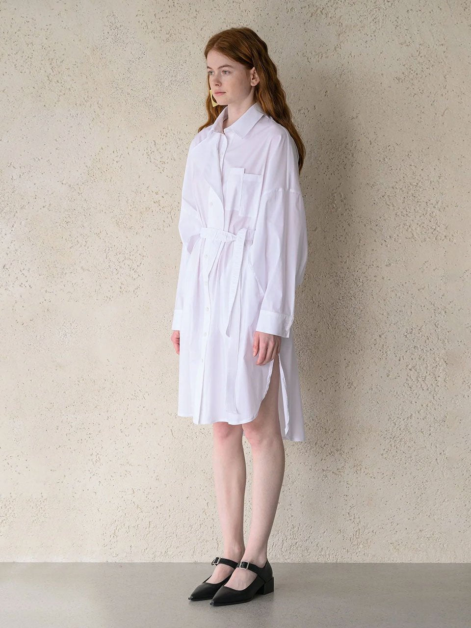Loose fit shirt midi dress - fasfas