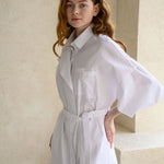 Loose fit shirt midi dress - fasfas