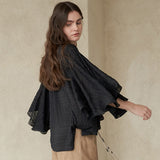 Asymmetrisches Hem Boot-Ausschnitt Top