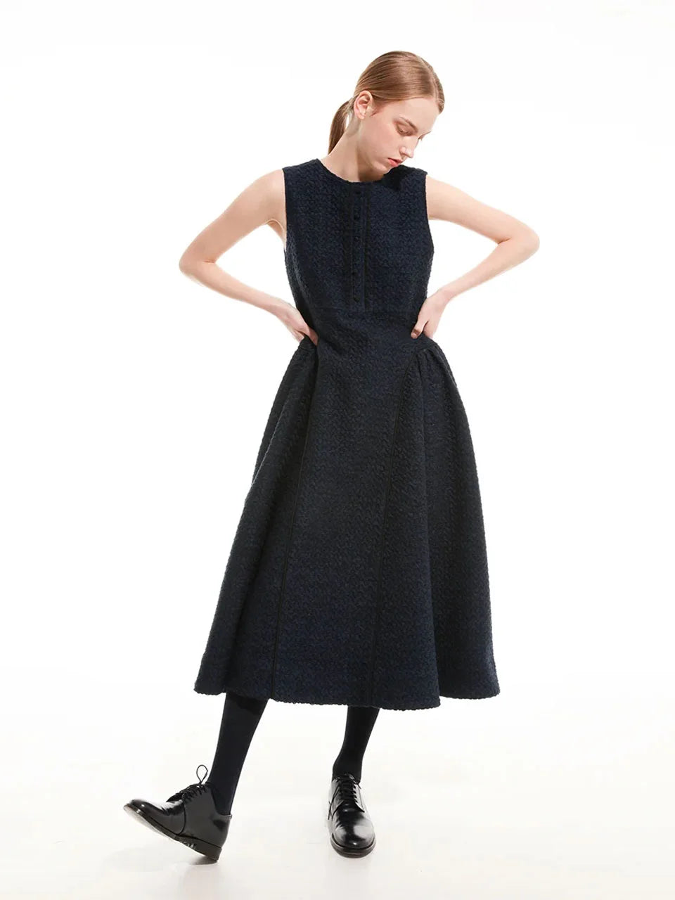 Tweed maxi dress(custom made) - fasfas