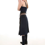 Tweed wrap skirt with tulle pleats - fasfas