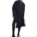 Tweed wrap skirt with tulle pleats - fasfas