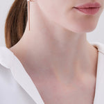 No.7 Metal bar earrings - fasfas