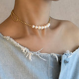 Nuit gb necklace transfomable gold - fasfas