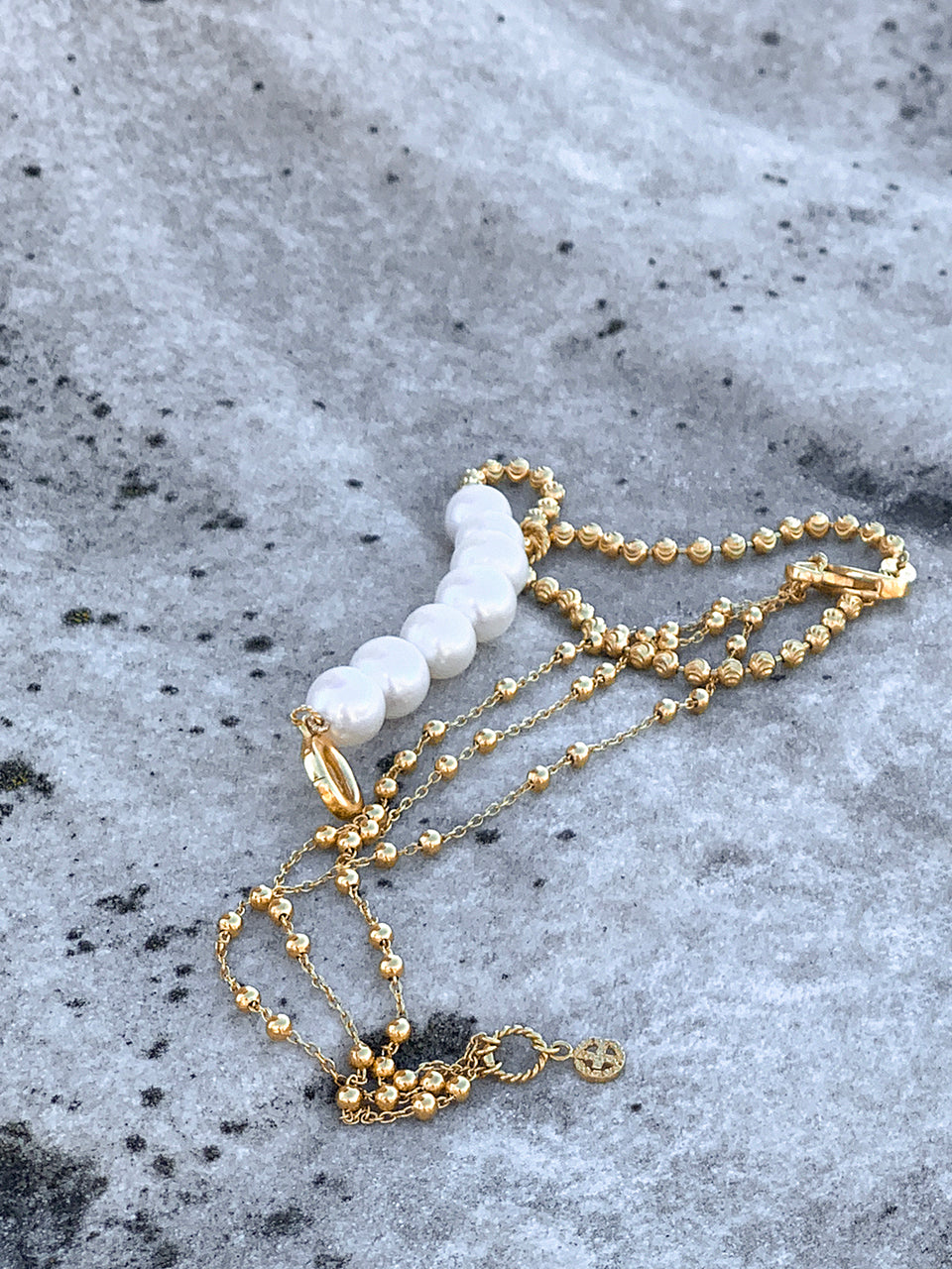 Nuit gb necklace transfomable gold - fasfas