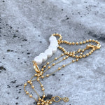 Nuit gb necklace transfomable gold - fasfas