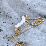 Nuit gb necklace transfomable gold - fasfas