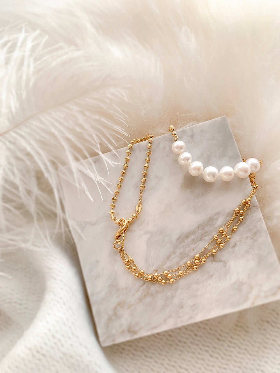 Nuit gb necklace transfomable gold - fasfas