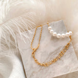 Nuit gb necklace transfomable gold - fasfas