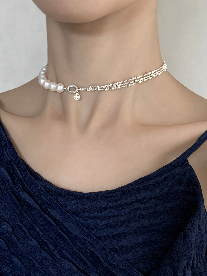 Nuit gb necklace transfomable silver - fasfas