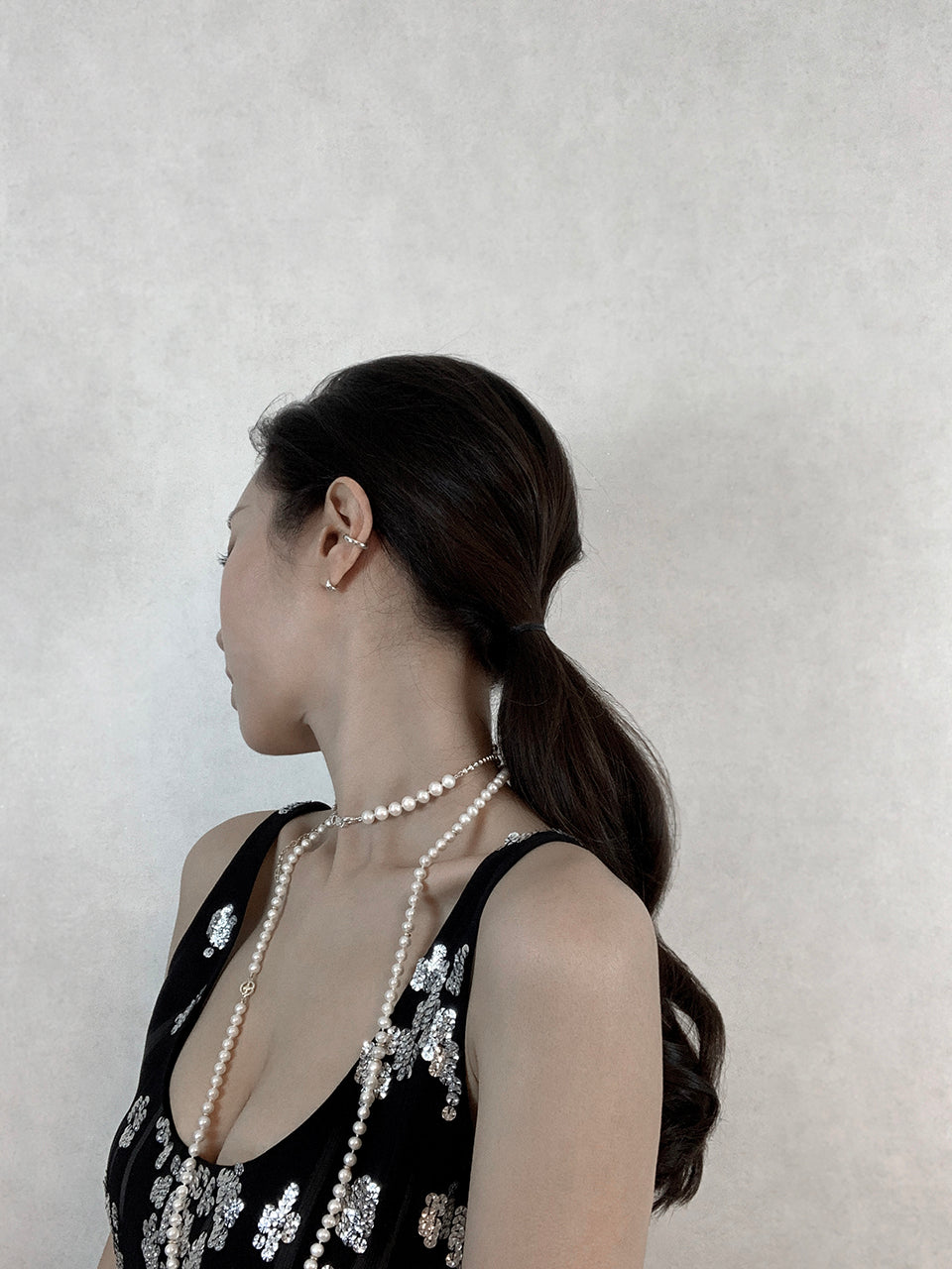 Nuit gb necklace transfomable silver - fasfas