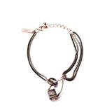 Oval smokey quilts petit bracelet - fasfas