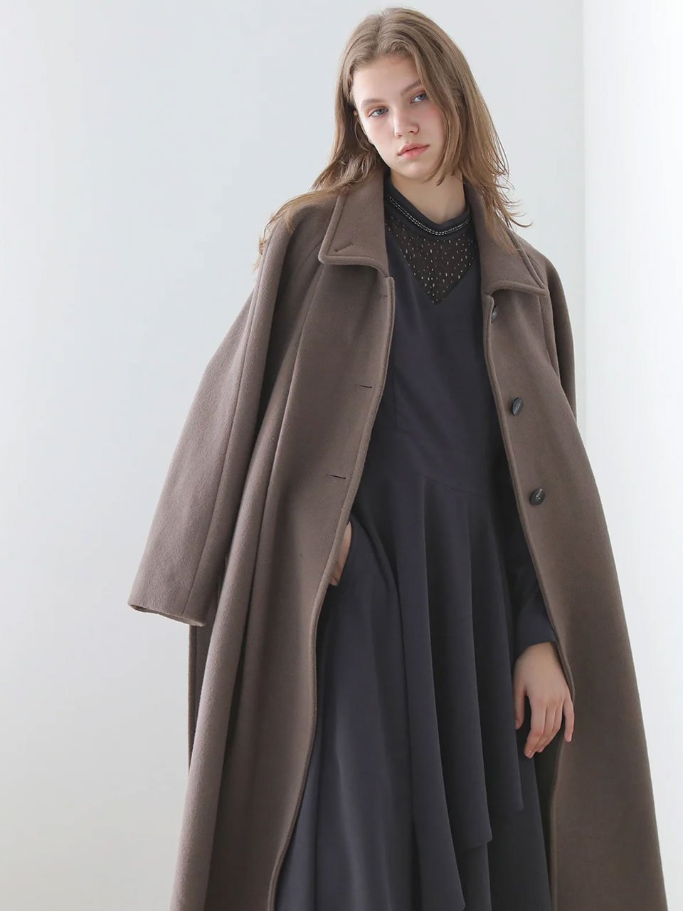 Overfit maxi wool coat - fasfas