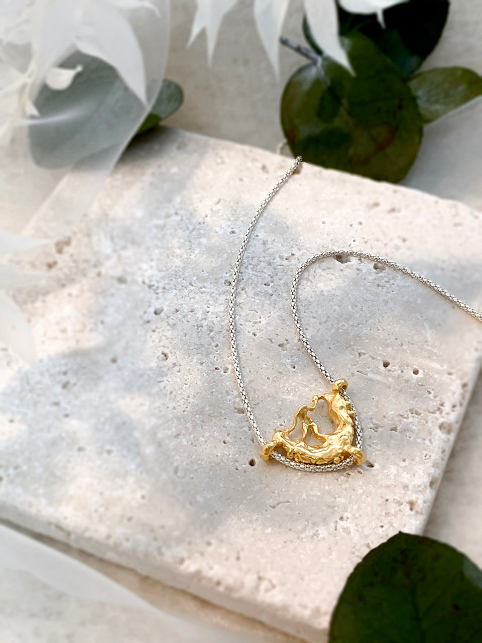 Owrah 2tone necklace - fasfas