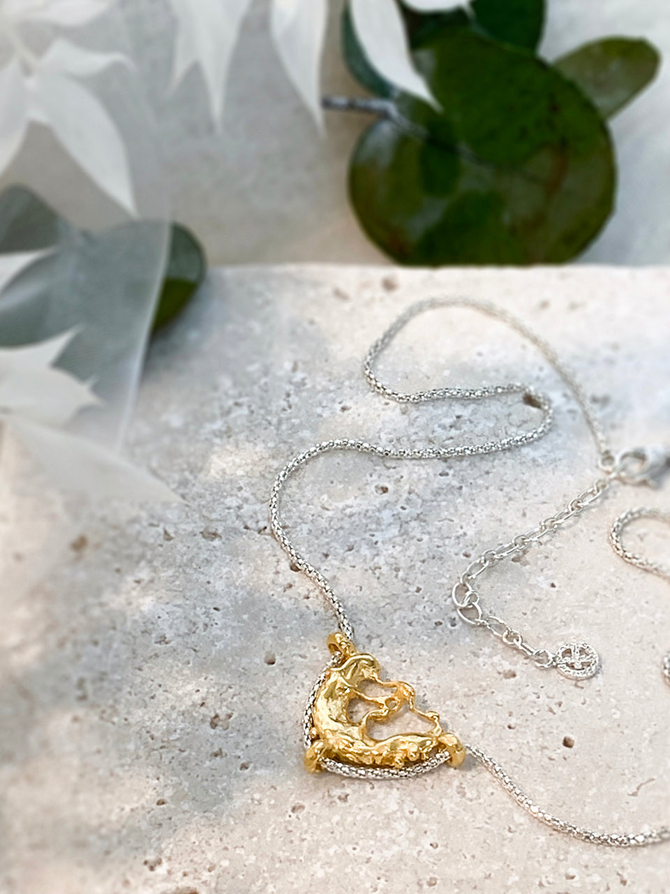 Owrah 2tone necklace - fasfas