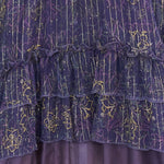 Paisley print asymmetric tiered dress - fasfas