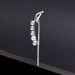 Pearl theoria brooch silver - fasfas