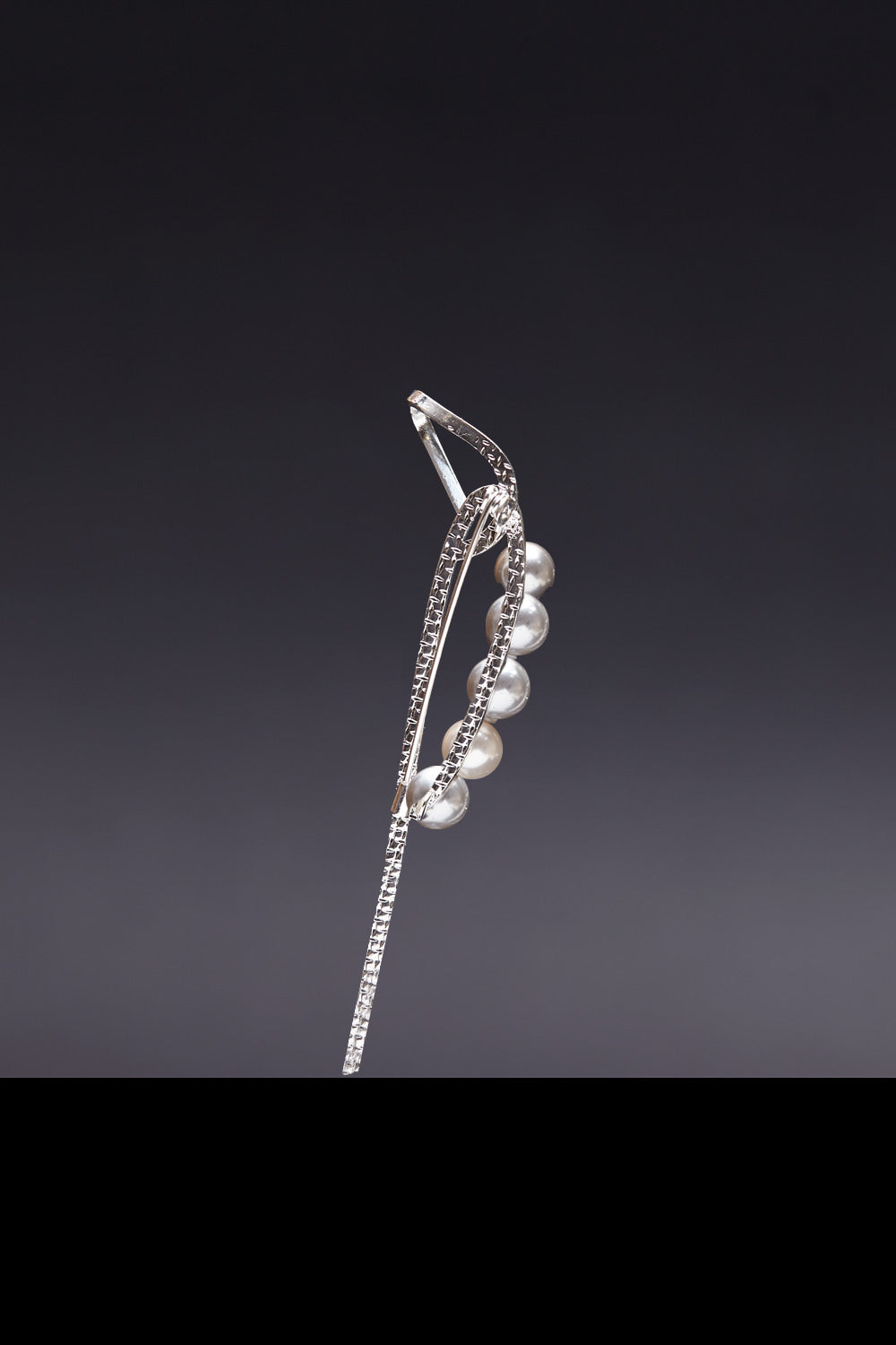 Pearl theoria brooch silver - fasfas