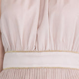Pleated peplum tank silk blouse - fasfas