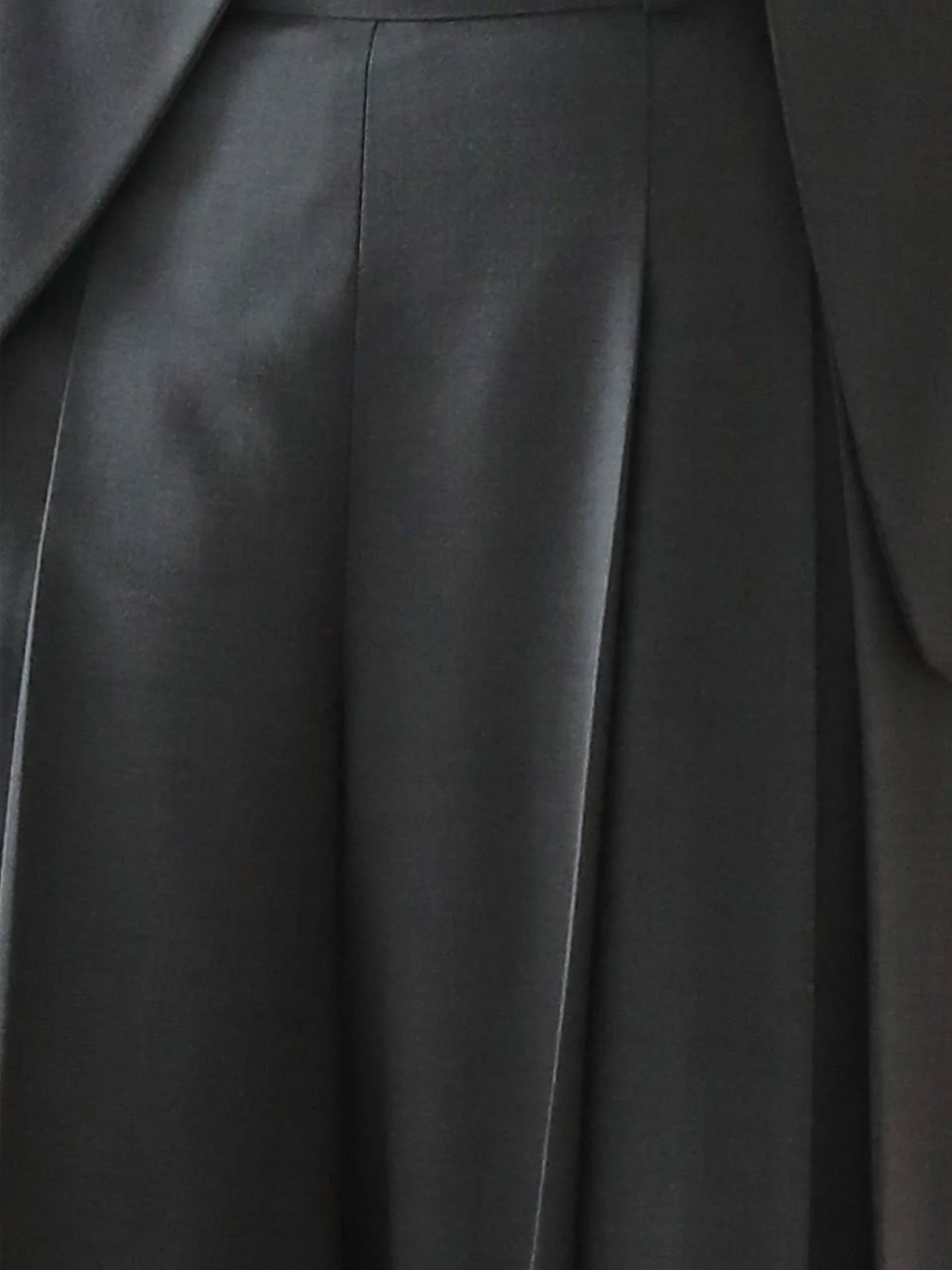 Pleated wide pants dark khaki - fasfas