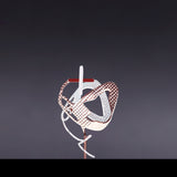 Red cross two tone rose silver - fasfas