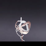 Red cross two tone rose silver - fasfas