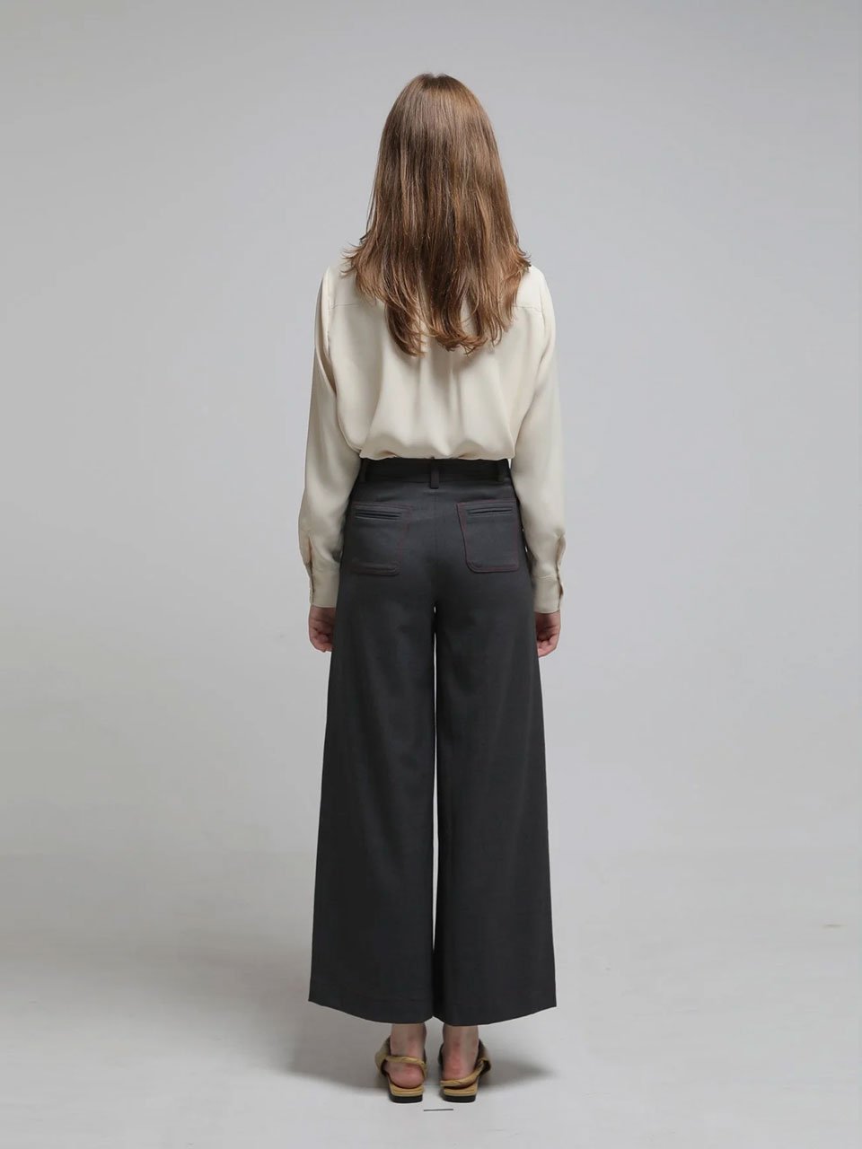 Red stitch pocket pants - fasfas