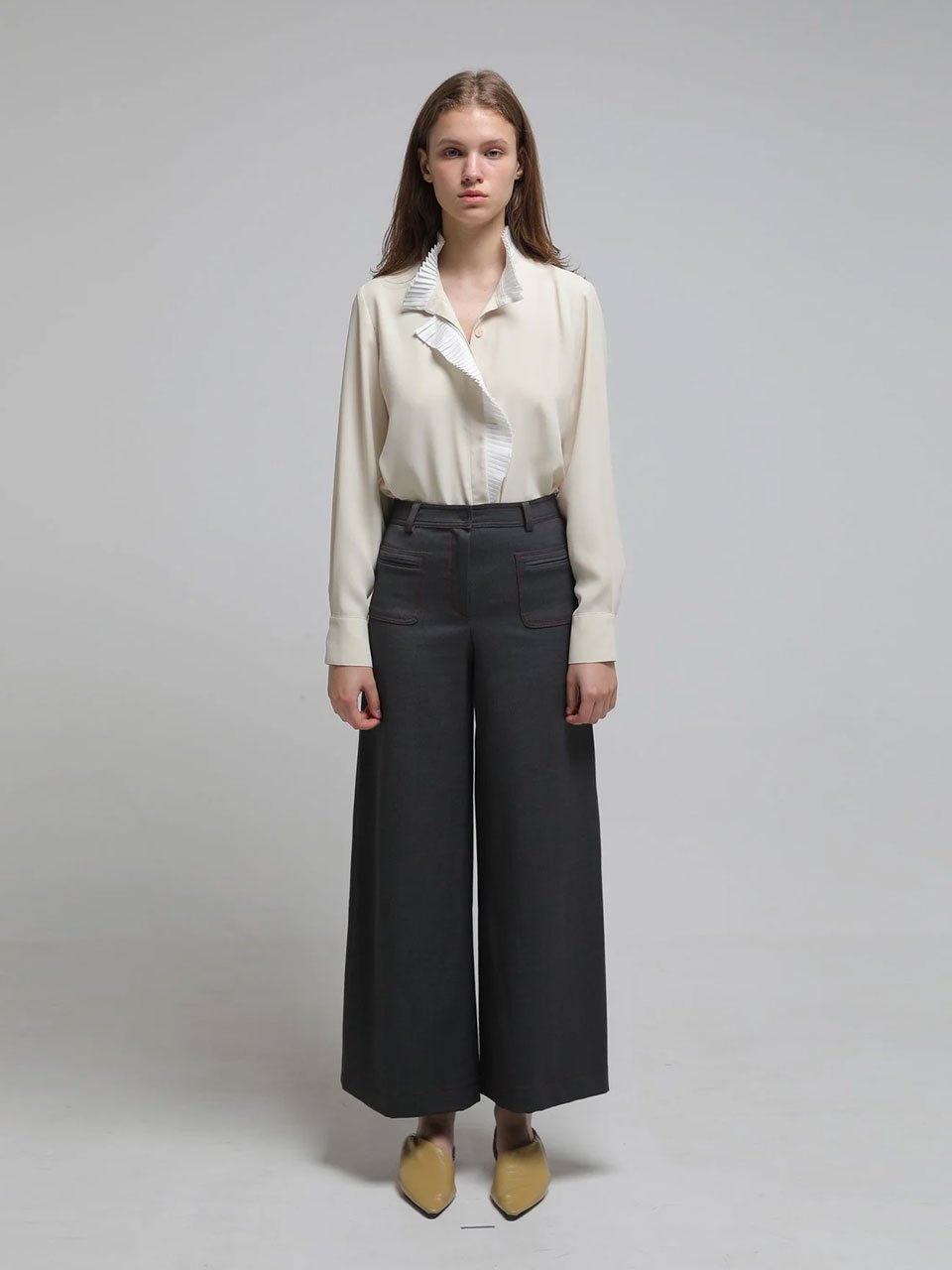 Red stitch pocket pants - fasfas