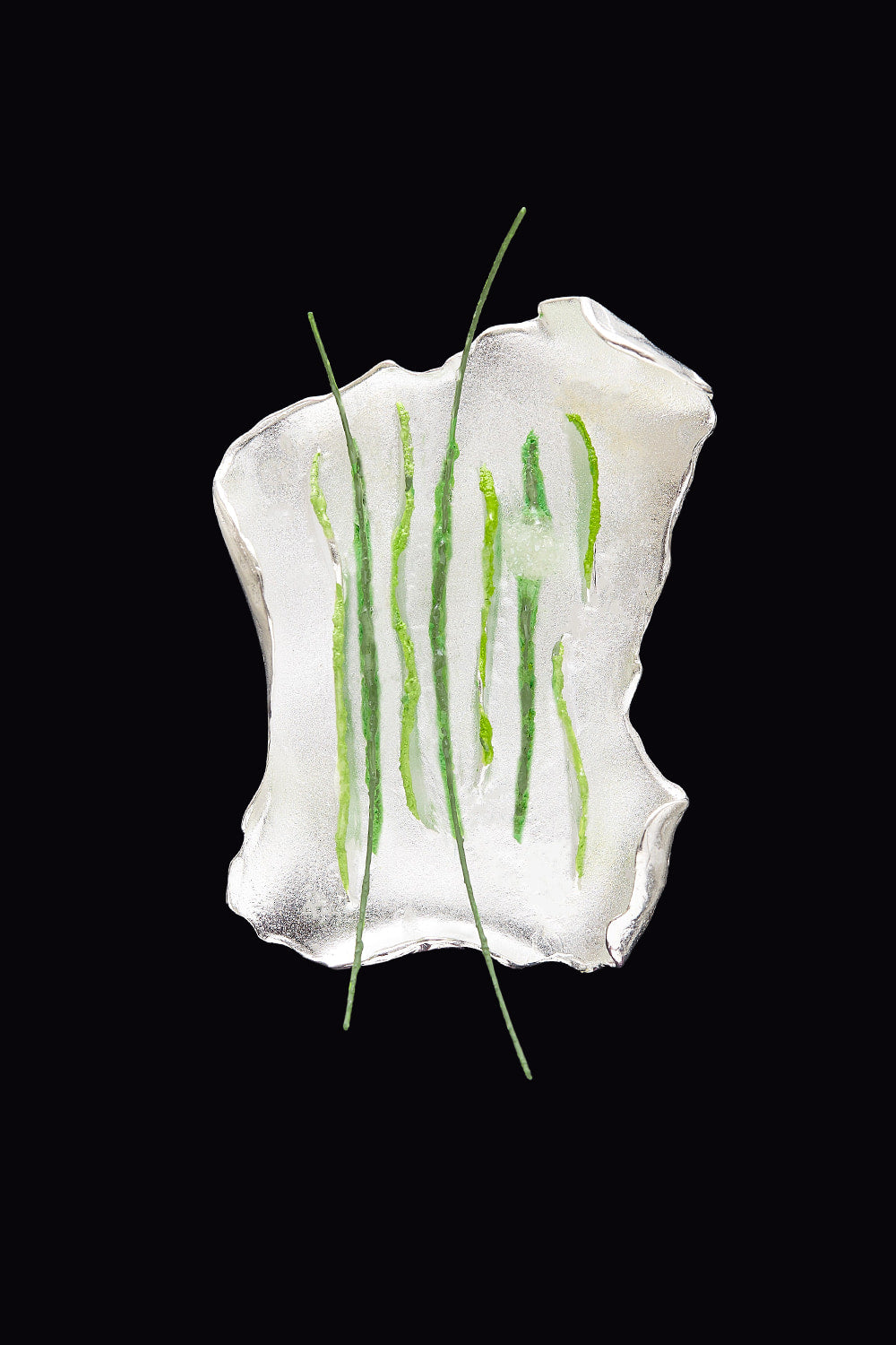 Rhizome objet brooch green - fasfas