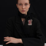 Rhizome objet brooch red - fasfas