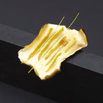 Rhizome objet brooch yellow - fasfas