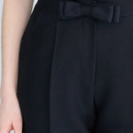 Ribbon point semi-fit pants - fasfas