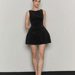 Ribbon detail hourglass velvet dress - fasfas