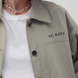 Safari shirt jacket olive - fasfas