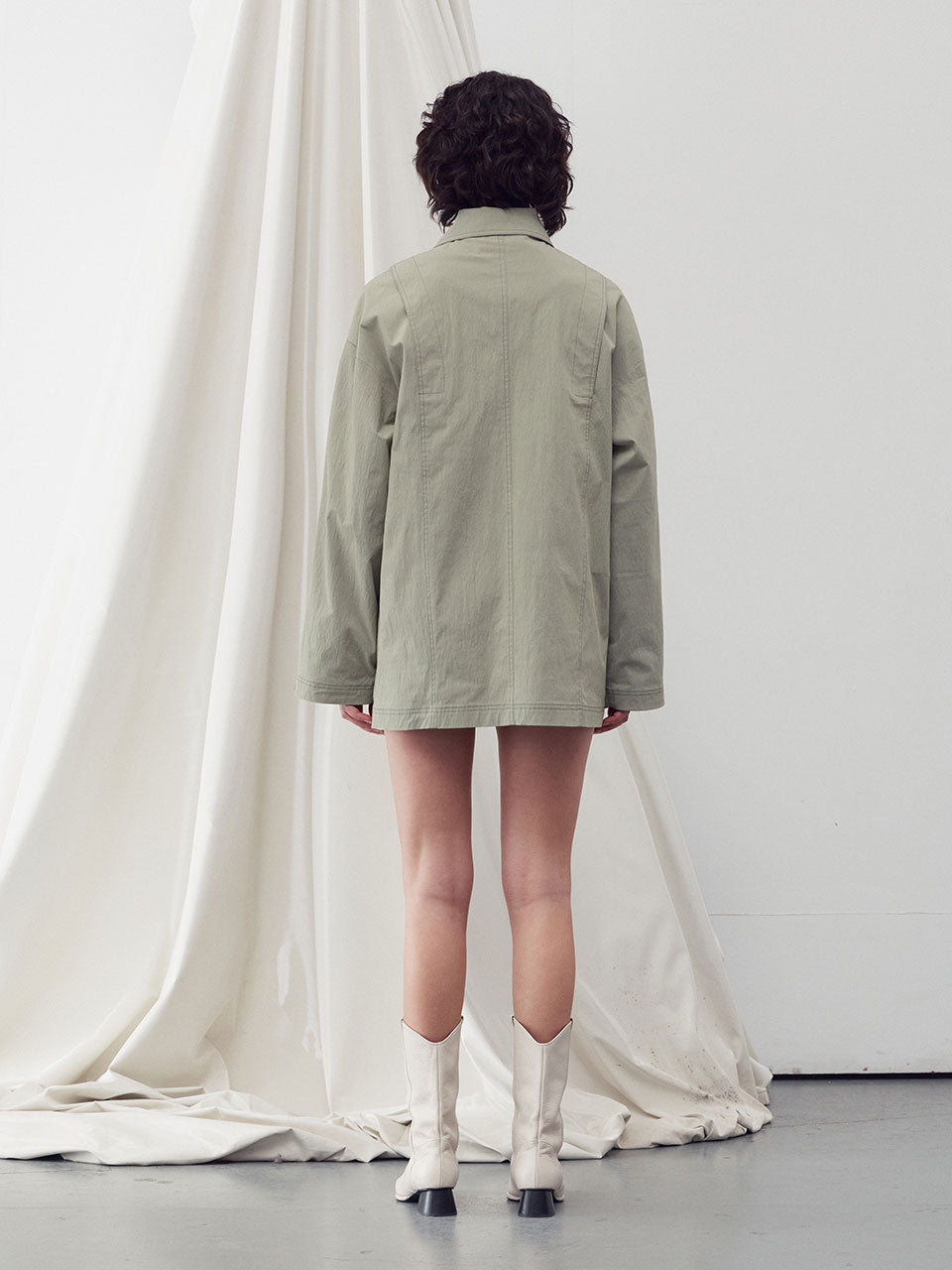 Safari shirt jacket olive - fasfas