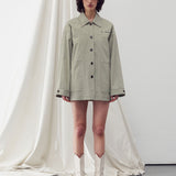 Safari shirt jacket olive - fasfas