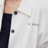 Safari shirt jacket white - fasfas