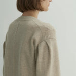 Sara cable sweater oatmeal beige - fasfas