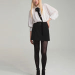 Silk classic pintuck shirt - fasfas