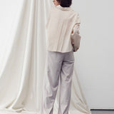 Single pocket shirt beige - fasfas