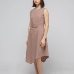 Sleeveless chain point slim fit dress - fasfas