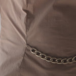 Sleeveless chain point slim fit dress - fasfas