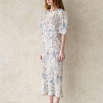 Slim fit cutting knit maxi dress - fasfas