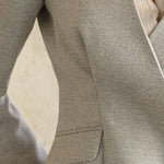 Slim fit v-neck tweed jacket - fasfas