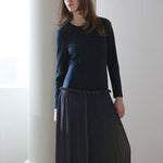 Slim fit low waist pleated one piece - fasfas