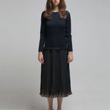 Slim fit low waist pleated one piece - fasfas