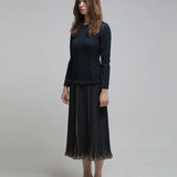 Slim fit low waist pleated one piece - fasfas