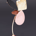 Soaring high brooch beige - fasfas