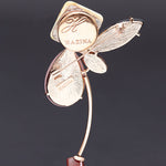 Soaring high brooch beige - fasfas